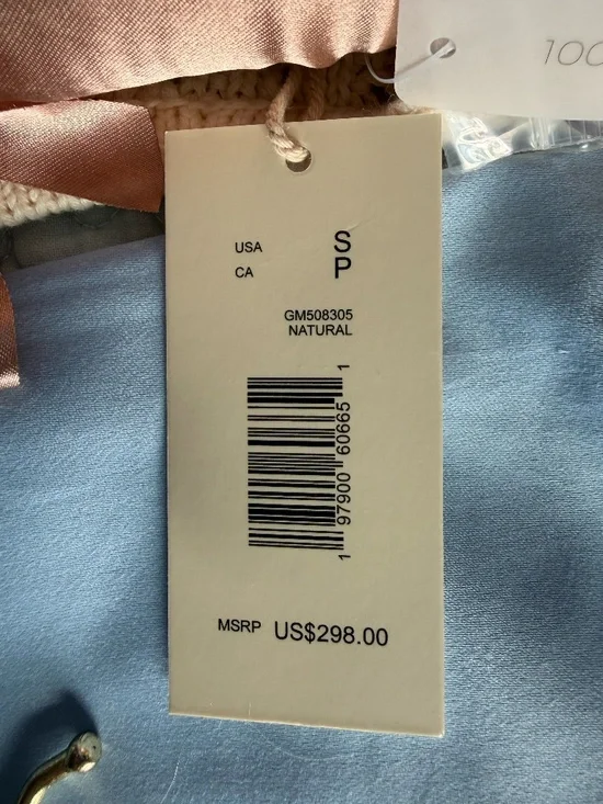 Magaschoni Ivory/Beige Cotton Button down sweater - Picture 3 of 6